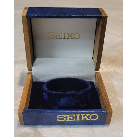 Seiko Watch Empty Box Wooden - Picture 1 of 14